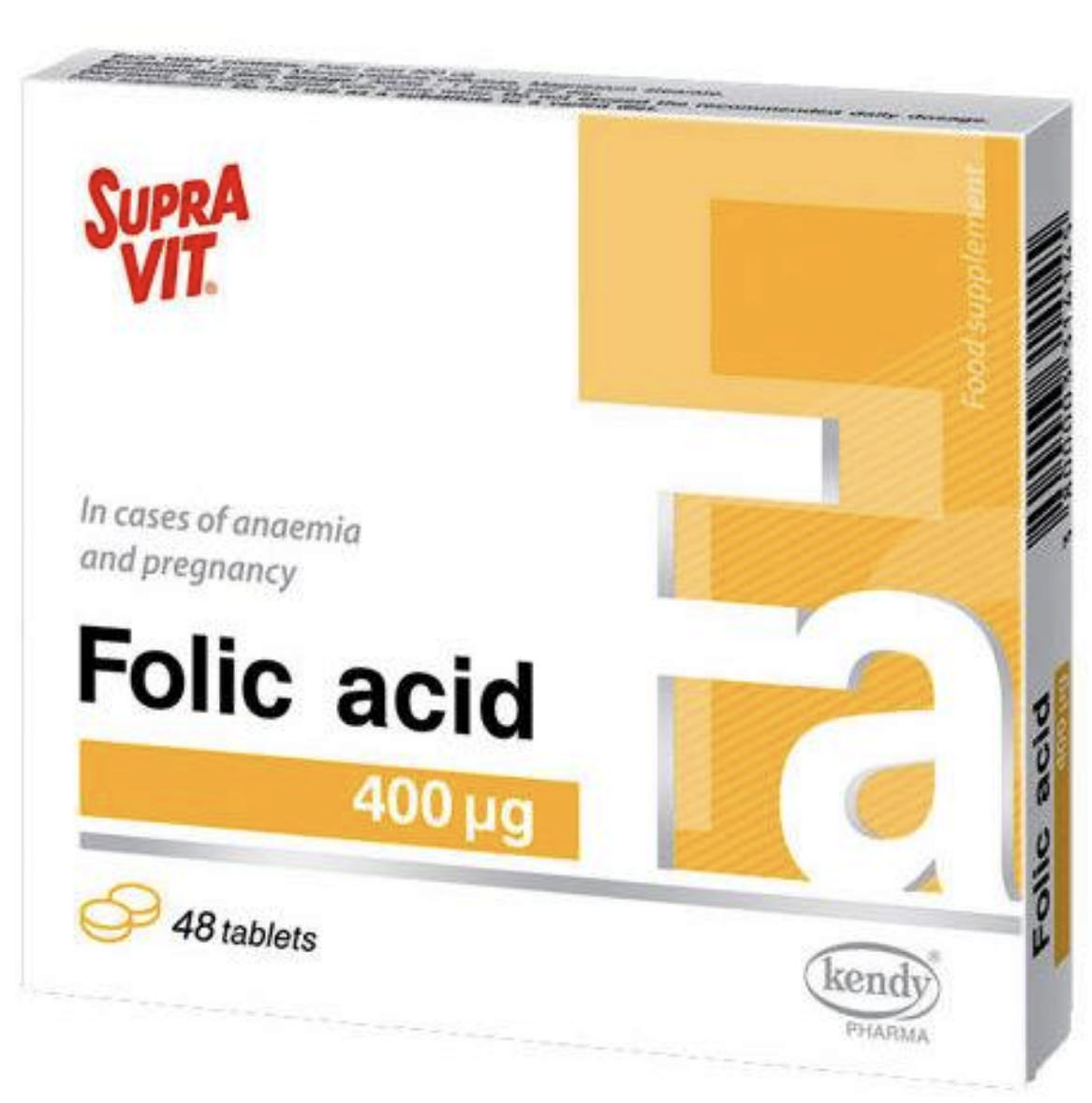 Folic acid 5mg SUPRA VIT