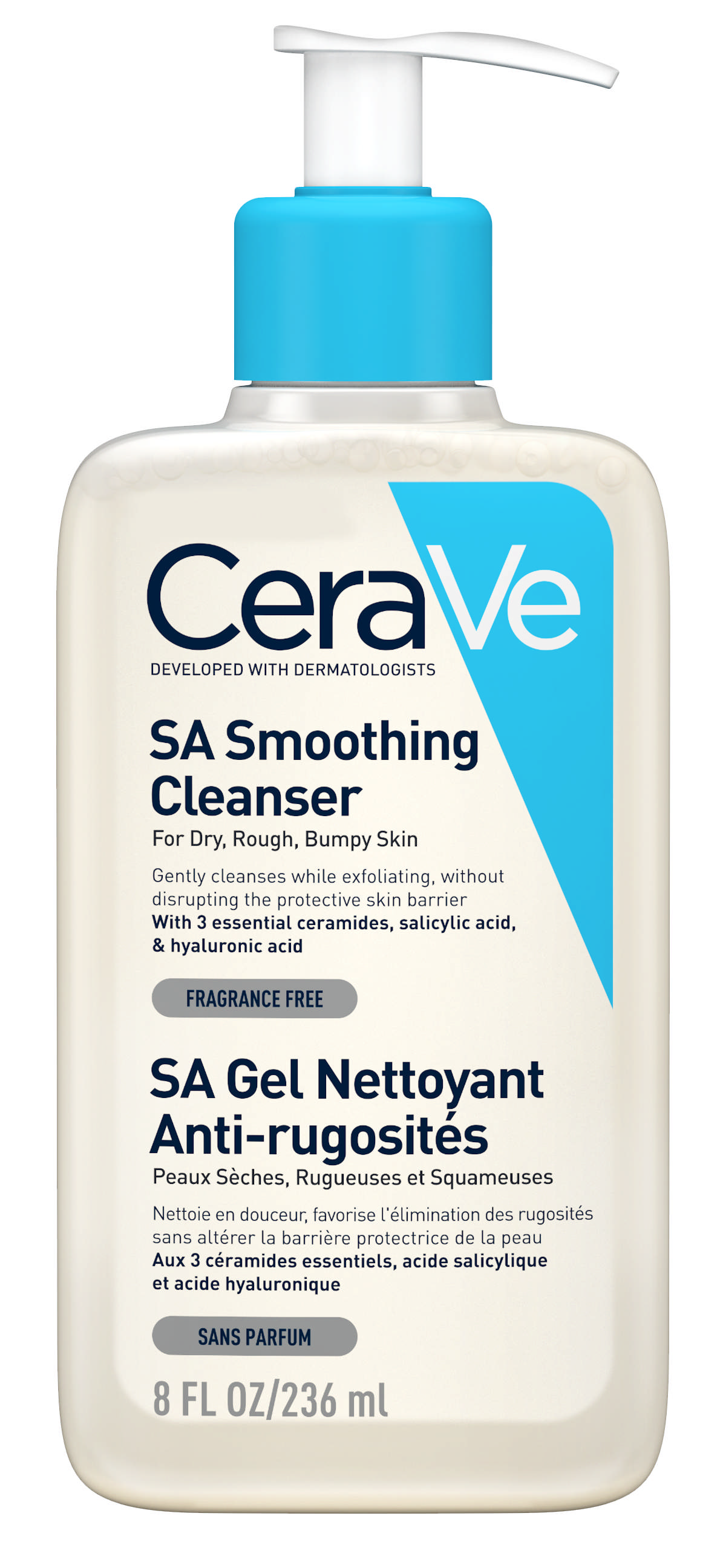CeraVe SA Gel Nettoyant Anti-rugostites 236 ml