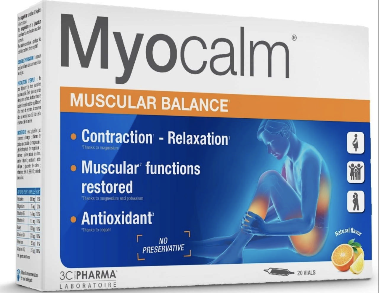 MYOCALM MUSCULAR BALANCE 20 AMPO