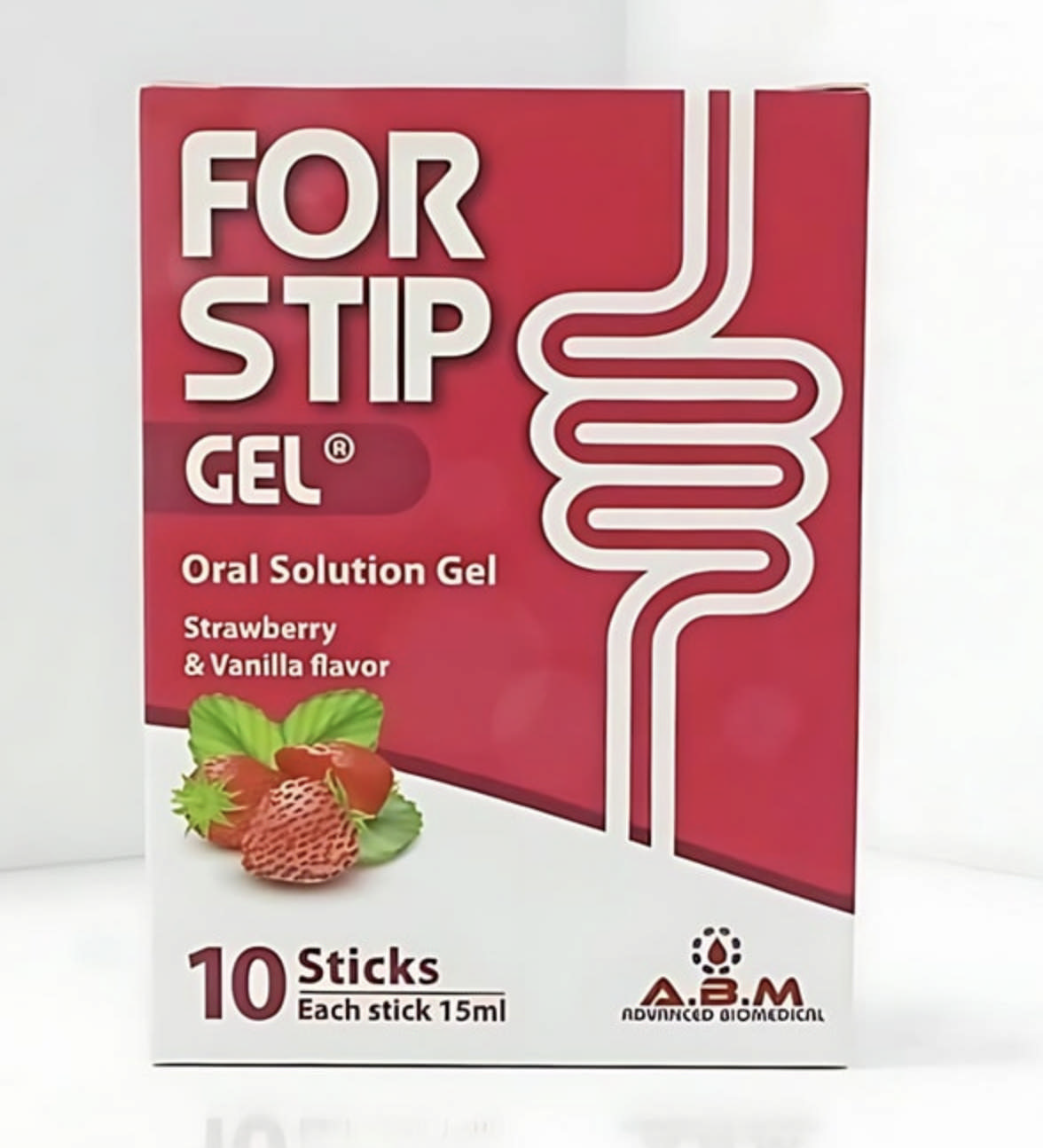 FORSTIP ORAL SOLUTION GEL STRAWBERRY  10STICKS ABM 
