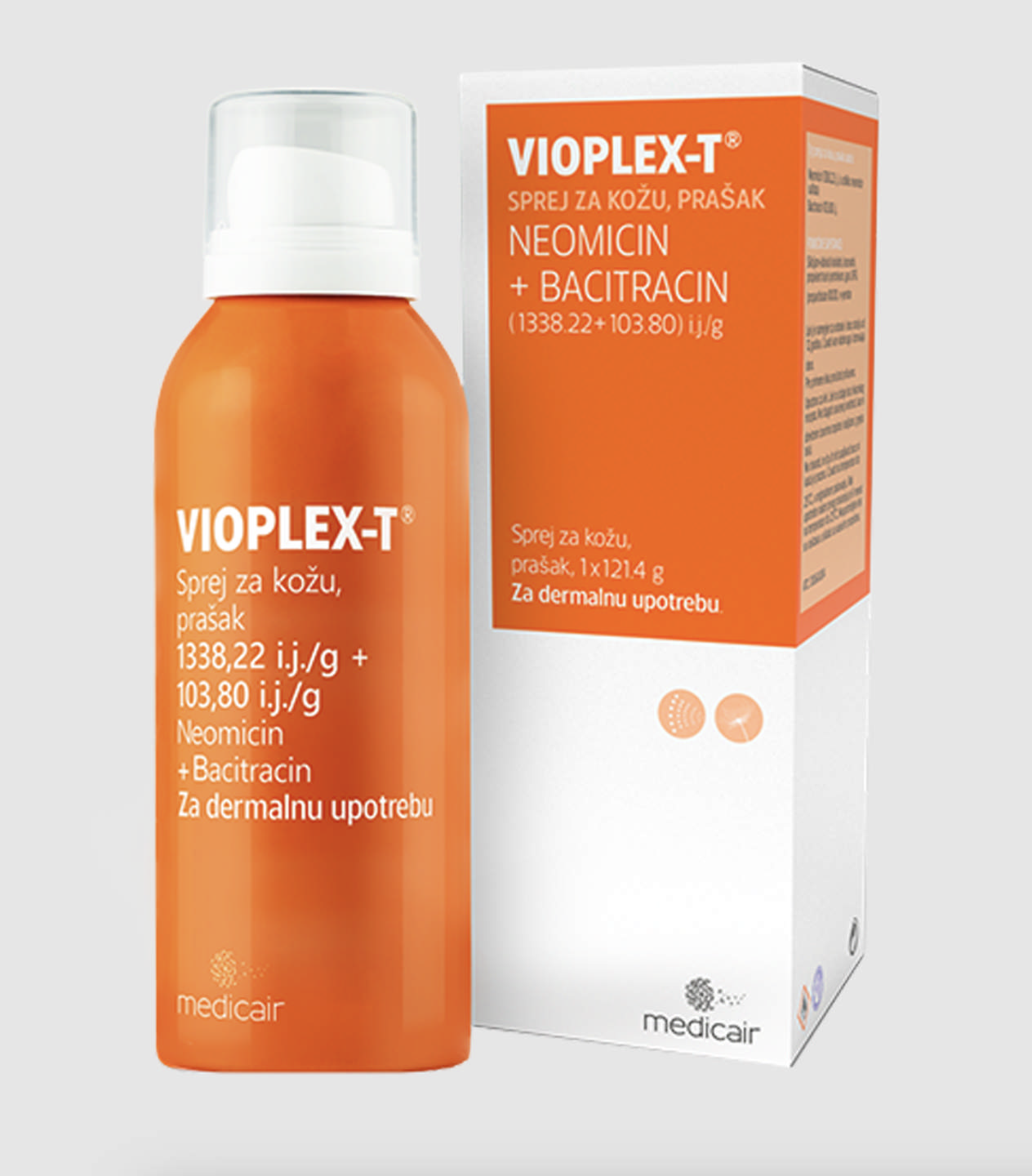 VIOPLEX-T(NEOMYCIN-BACITRACIN) SPRAY MEDICAIR 