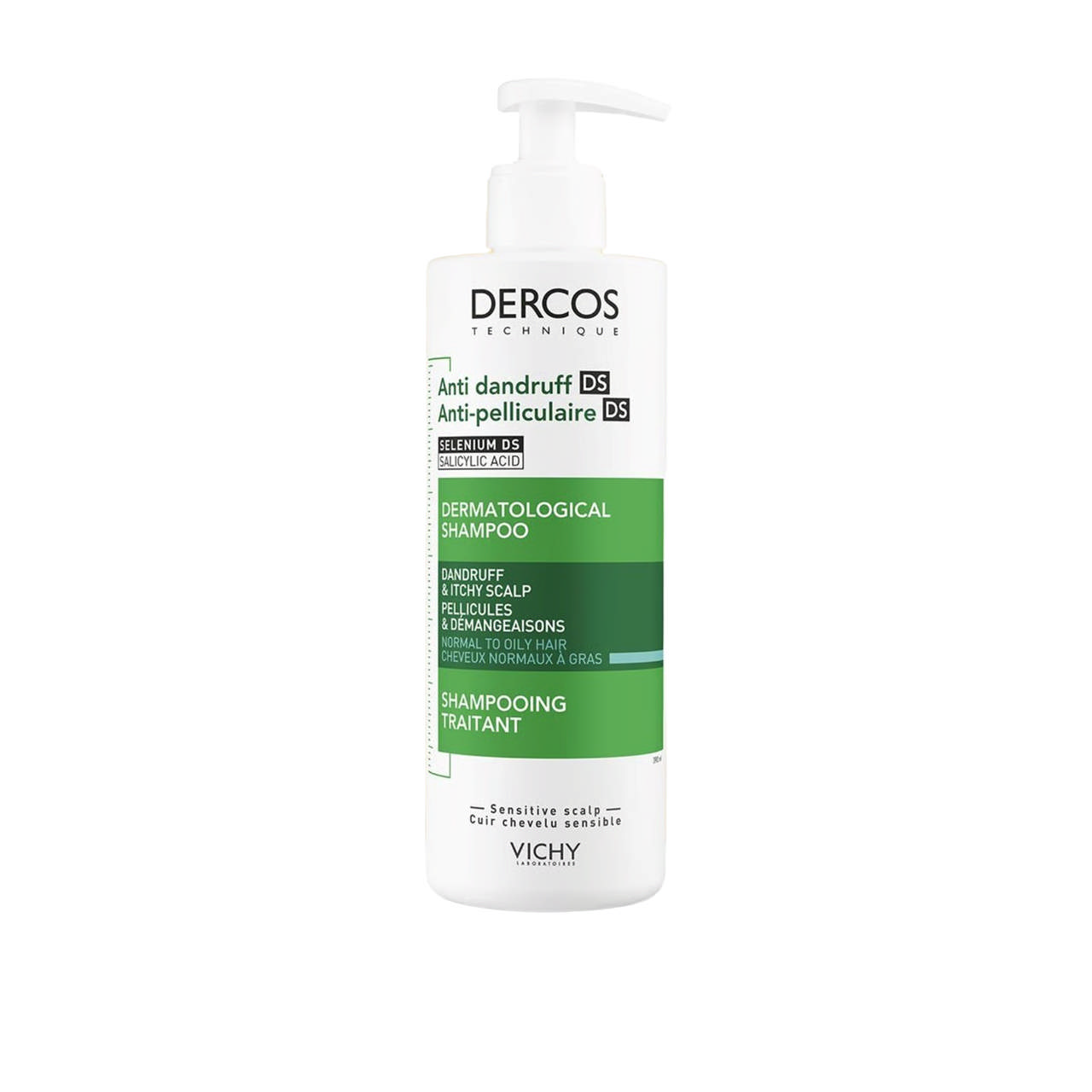 VICHY DERCOS ANTIDANDRUFF SHAMPOO OILY 390ML 