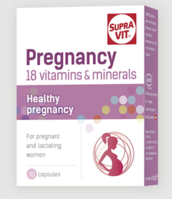 SUPRAVIT PREGNANCY VITAMINS&MINERALS 30CAP 