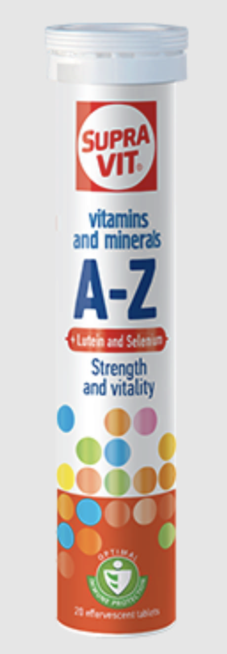 SUPRAVIT VITAMINS MINERALS  A-Z LUTEIN 20EFFER 