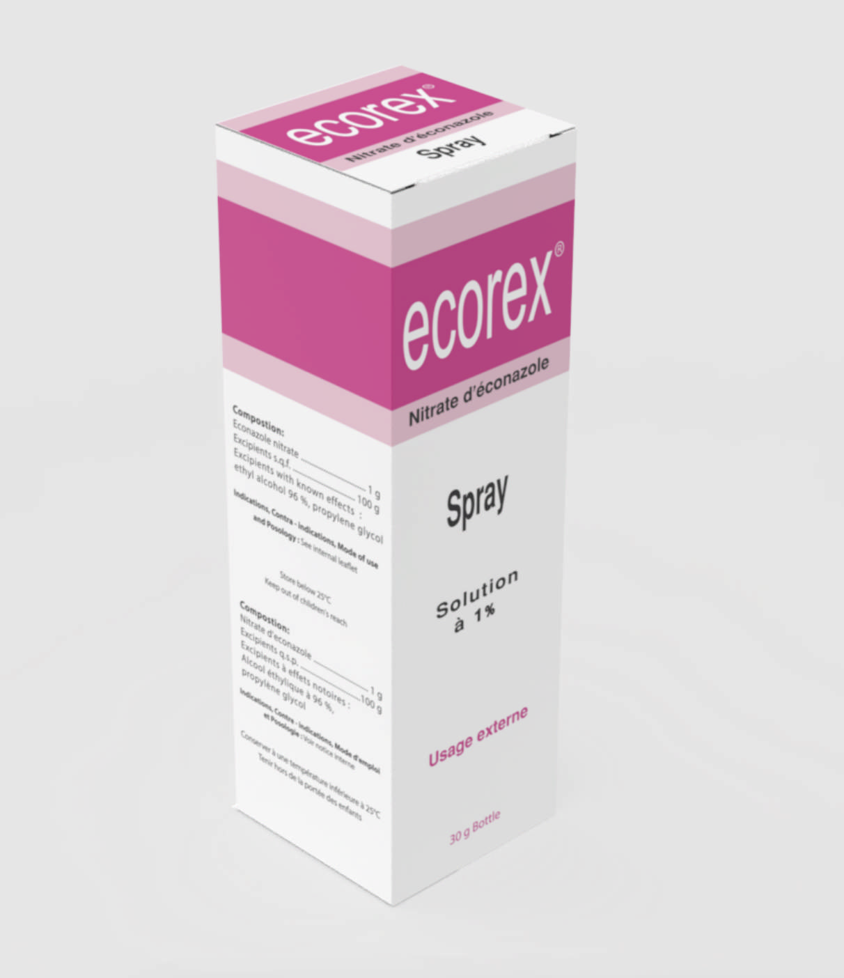 ECOREX (D-1)SPRAY 1%(econazole) tunis