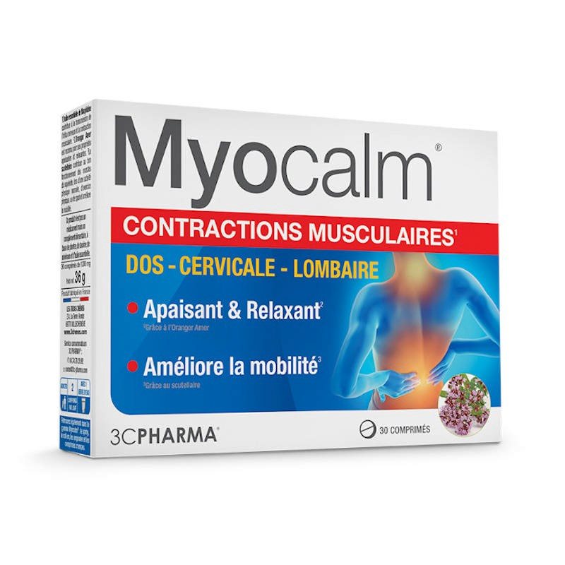 MYOCALM MUSCLES CONTRACTION 3CPHARMA 30TAB