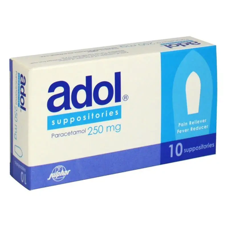 ADOL 250MG SUPPOSITORIES Paracetamol