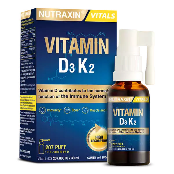 NUTRAXIN VITALS VITAMIN D3K2 30ML