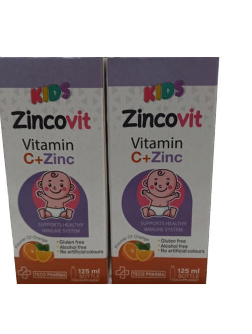 ZINCOVIT KIDS C+ZINC 125ML TECO PHARMA
