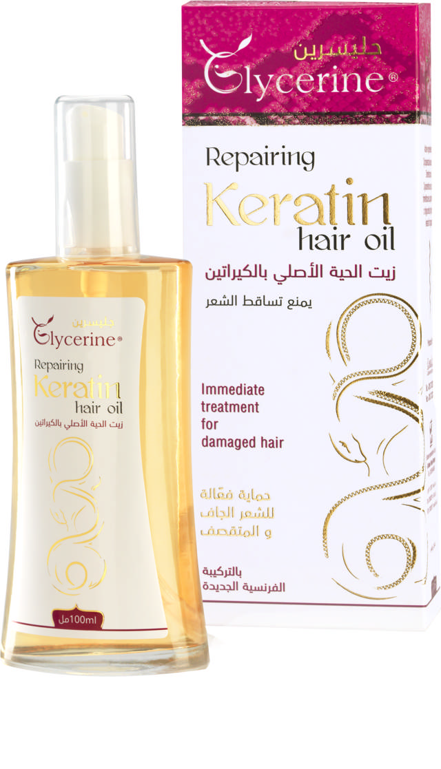 GLYCERINE REPAIRING KERATIN HAIR  OIL 100ML 