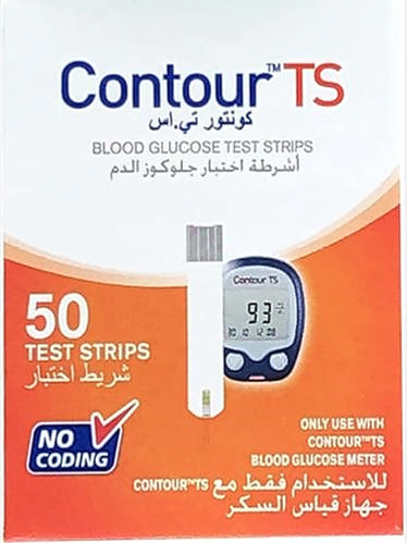Test strips for Contour TS glucose meter - pack of 50.