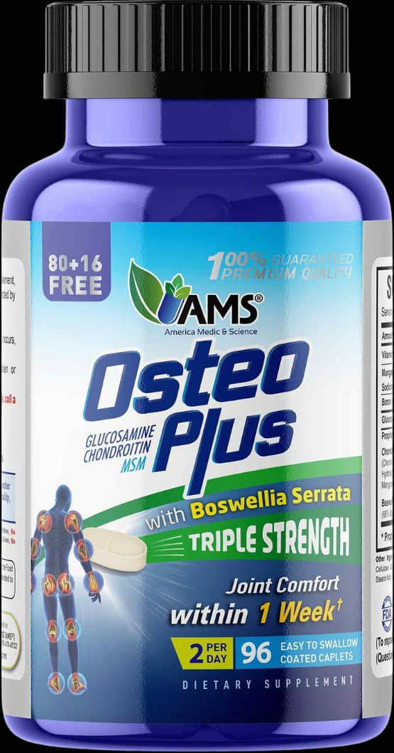 OSTEOPLUS WITH BOSWELLIA SERRATA 96 CAPLETS AMS 