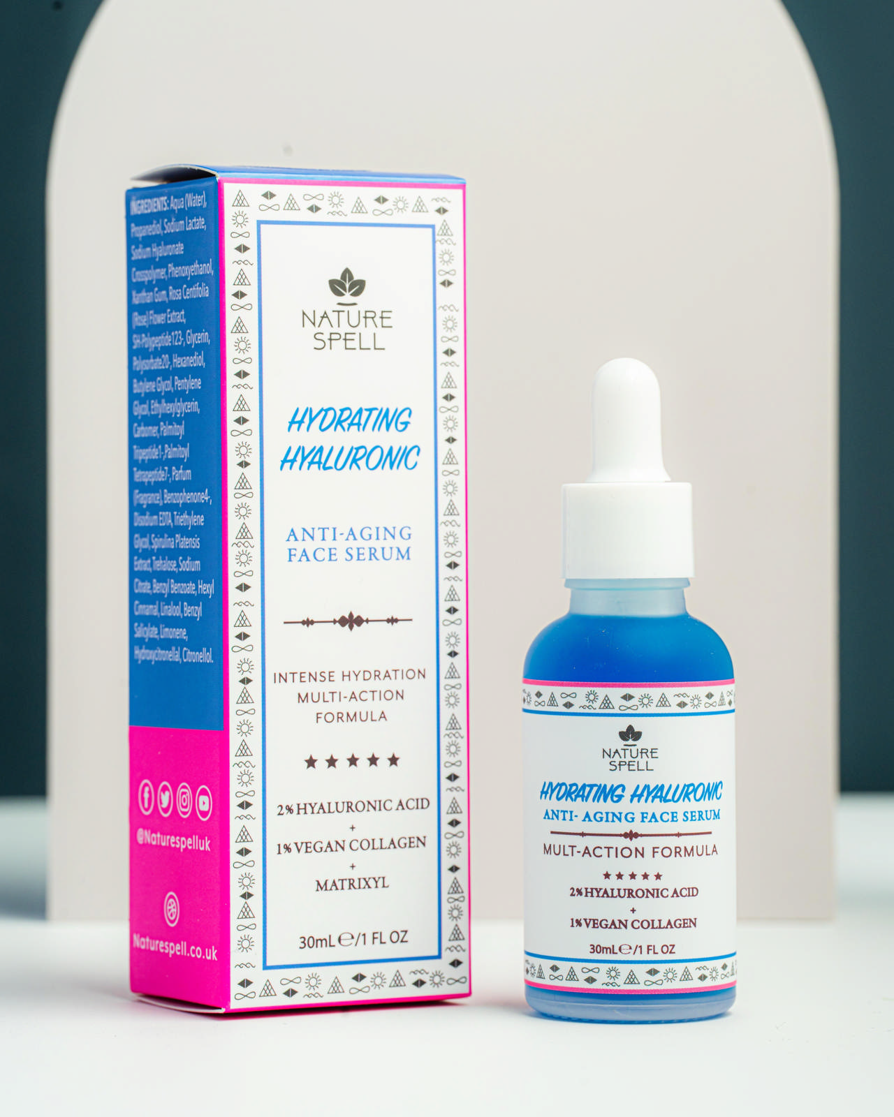 NATURE SPELL HYDRATING HYALURONIC FACE SERUM 30ML 